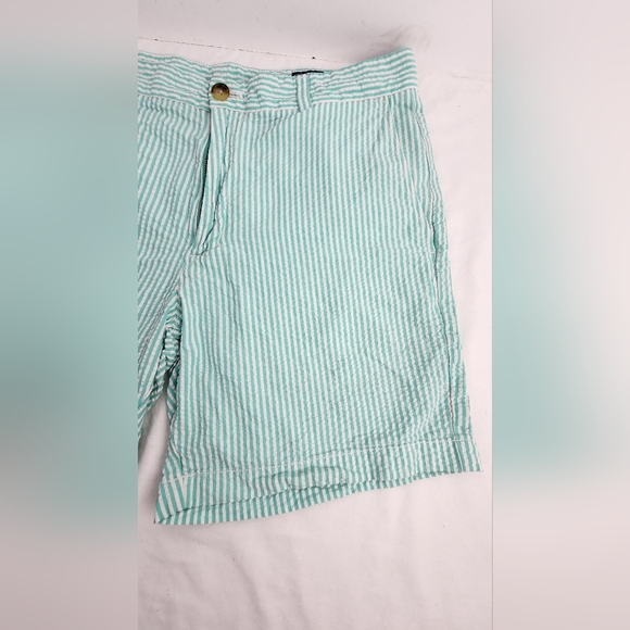 💪 VINEYARD VINES MEN'S BREAKER SHORTS SIZE 32 - TEAL / WHITE STRIPE 💪 - Picture 2 of 9